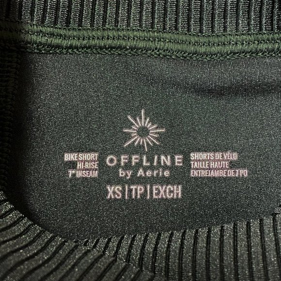 OFFLINE Ribbed Shine High Waisted Crossover 7" Bike Short - Picture 9 of 9